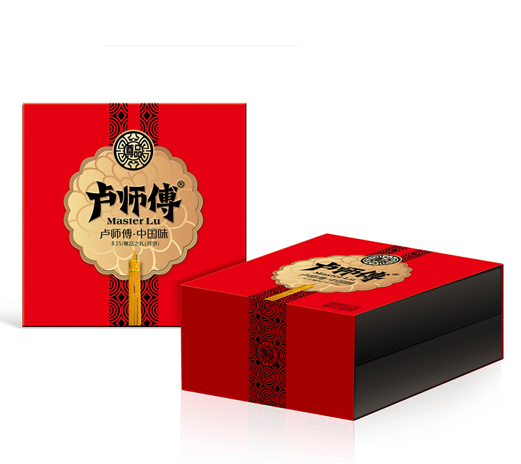 卢师傅月饼礼盒，至尊金礼三层盒装，郑州卢师傅月饼厂家电话